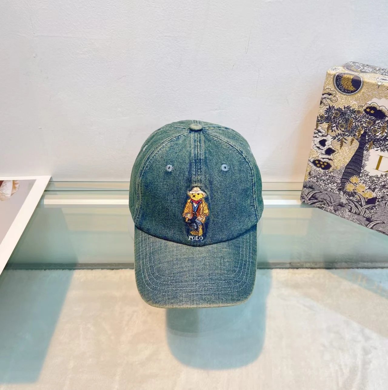 Polo Bear Denim Blue Hat