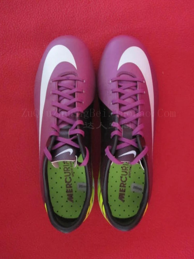 Nike Mercurial Violet Purple Fluorescent Green Soccer Cleats
