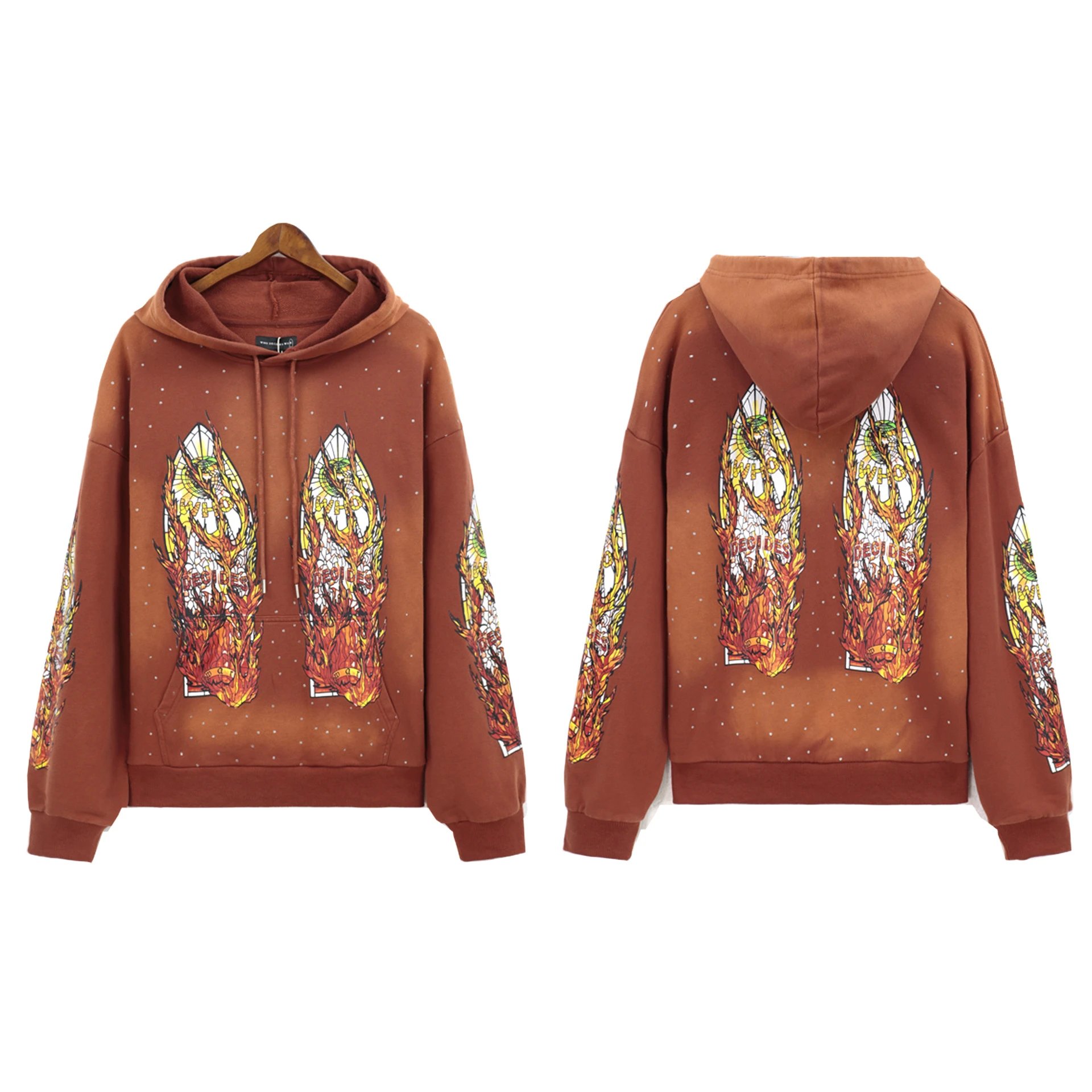Decides Flames Brown