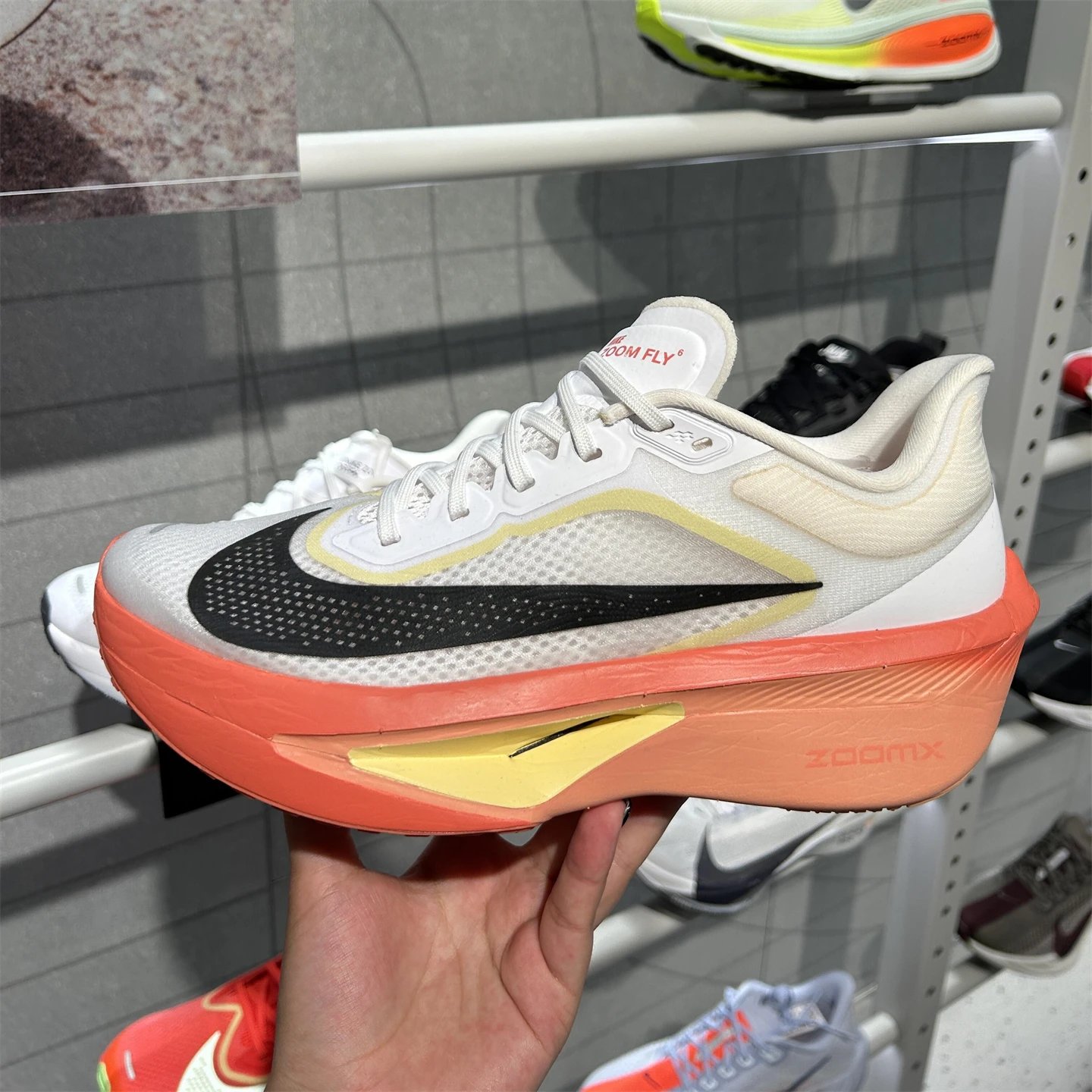 Nike ZoomX White Black Mesh Running Shoes