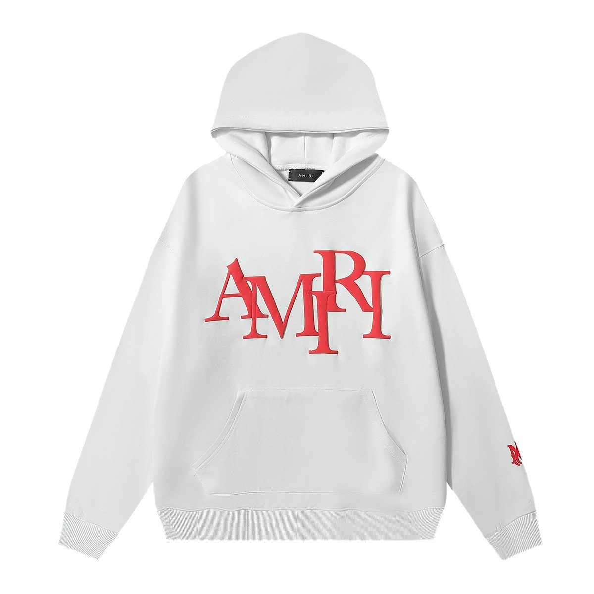 Amiri White Red Logo