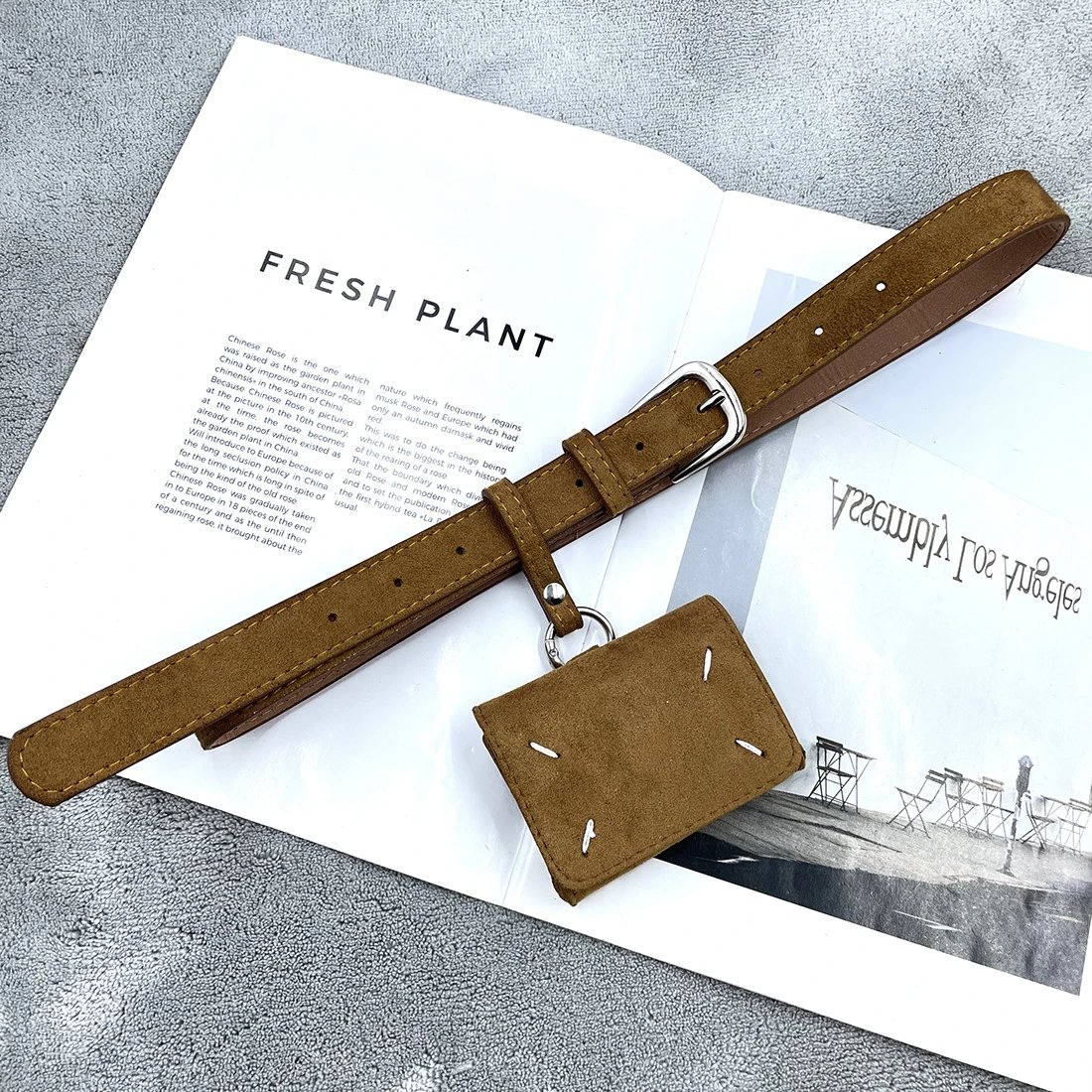 Leather Belt with Wa