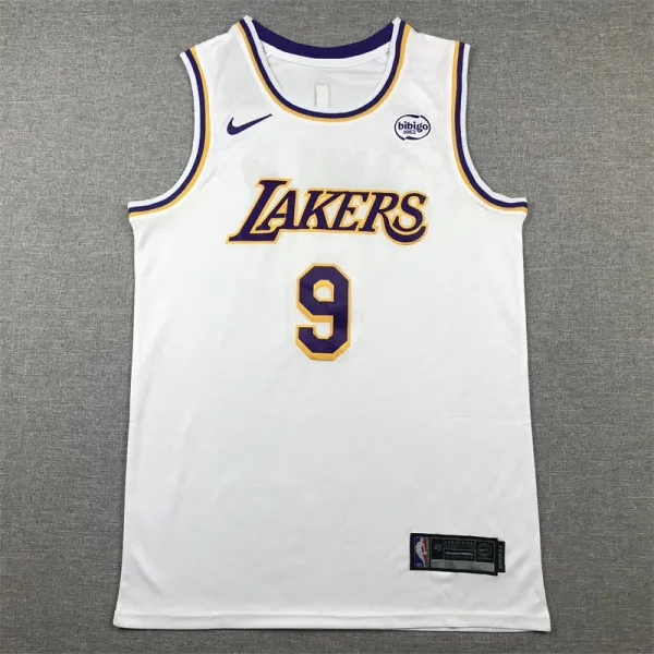 Nike Los Angeles Lakers #9 White Association Edition Jersey - 1
