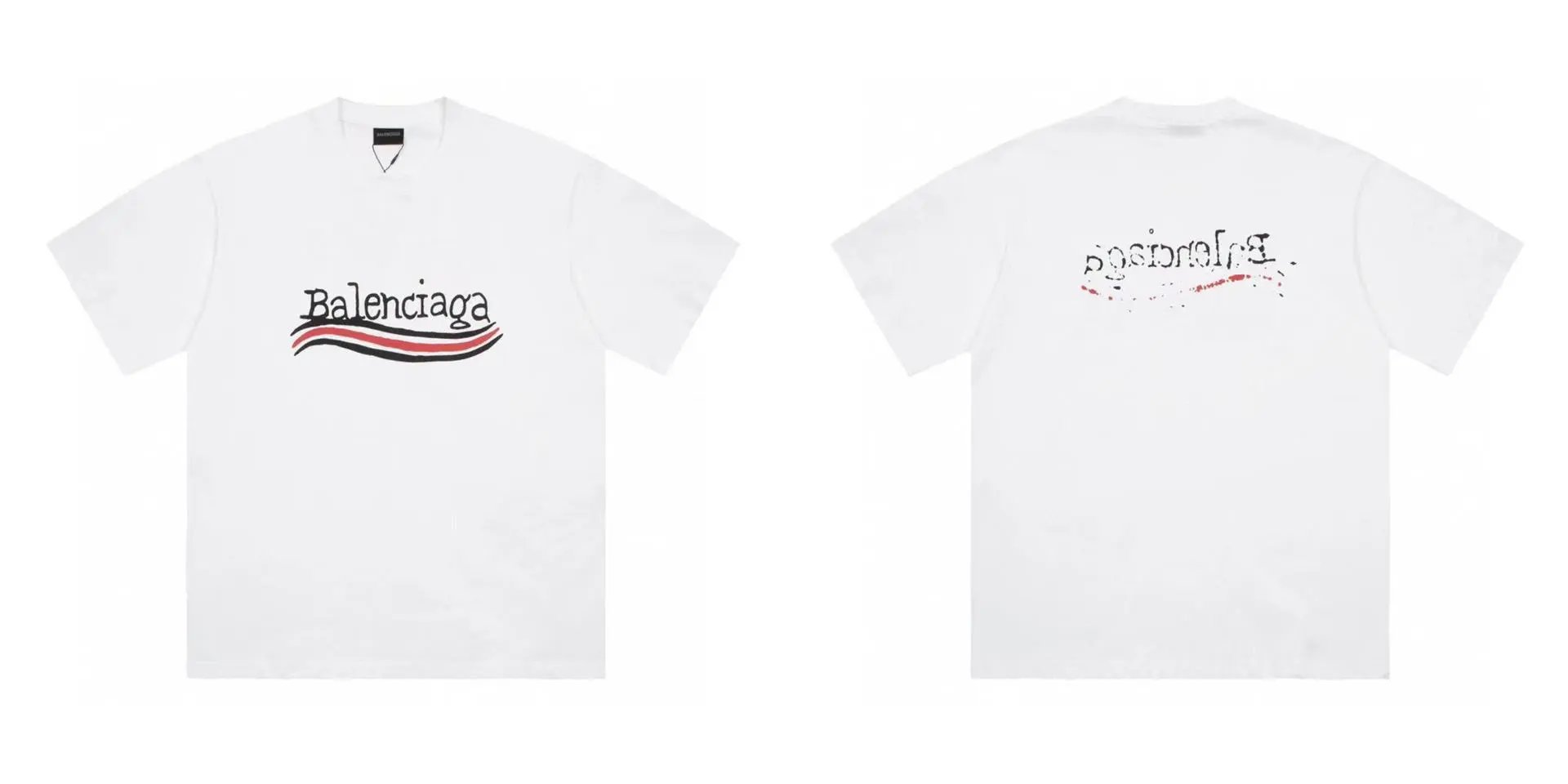 Balenciaga White T-S