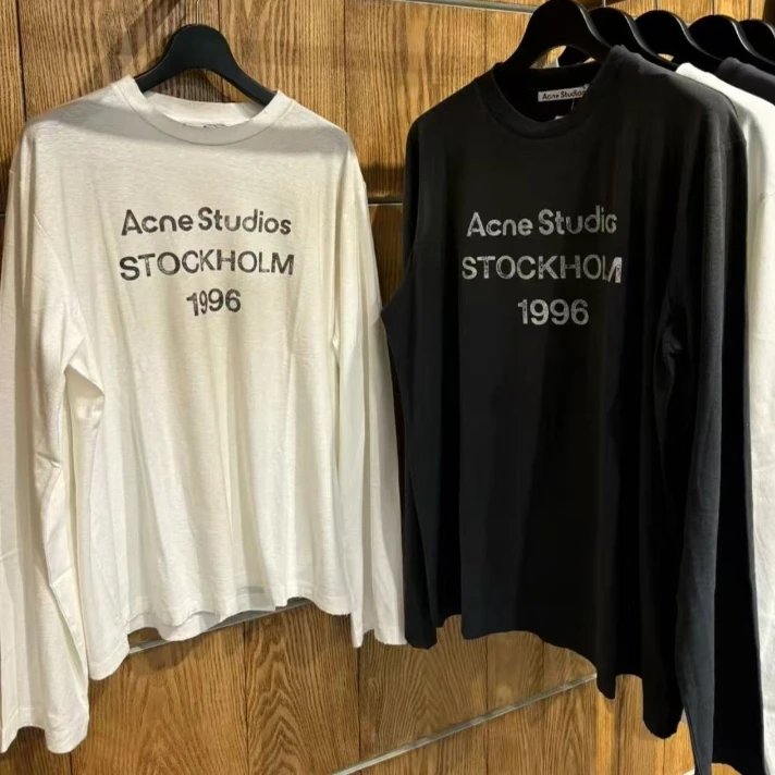 Acne Studios White Long Sleeve T-Shirt