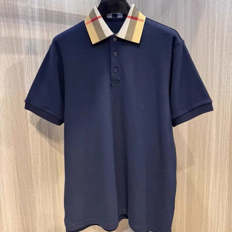 Burberry Polo Shirt Navy T-Shirt