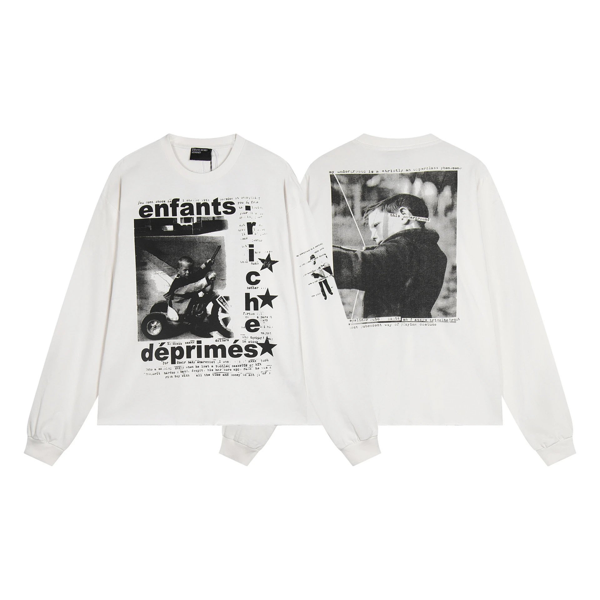 Underground Rich Enfants Deprimes White T-Shirt