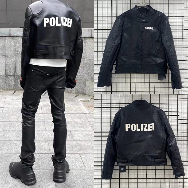 Design Polizei Leather Jacket Black - 2