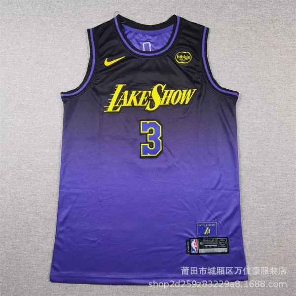 Nike Lakers City Edition 'Lake Show' Jersey Purple Gradient - 1