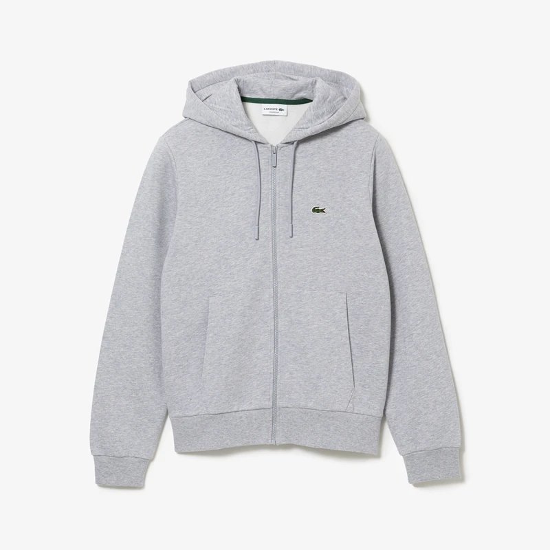 Lacoste crocodile casual zipper hooded sweatshirt