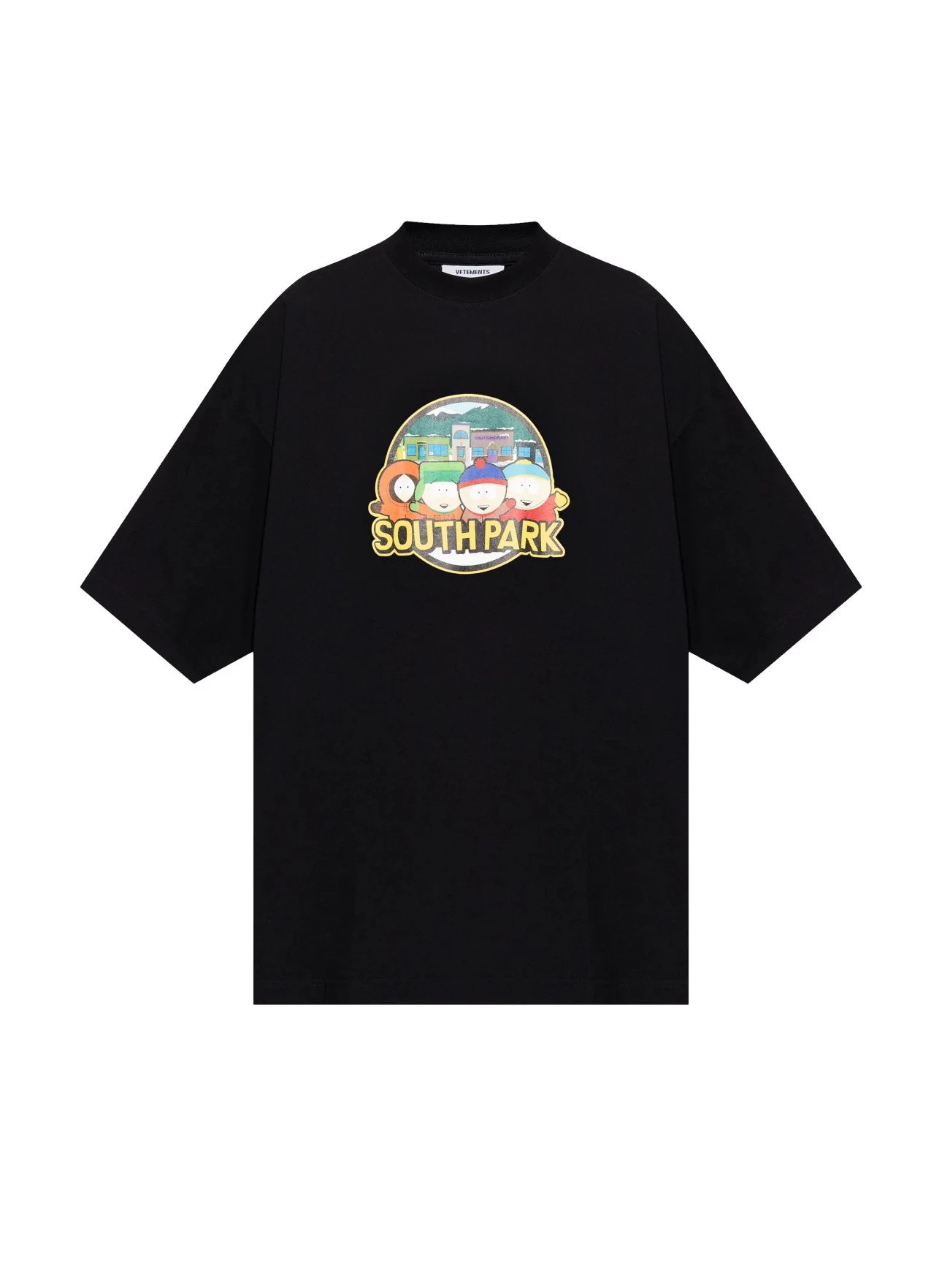 Vetements Graphic Print Black White Olive Purple Oversized T-Shirt