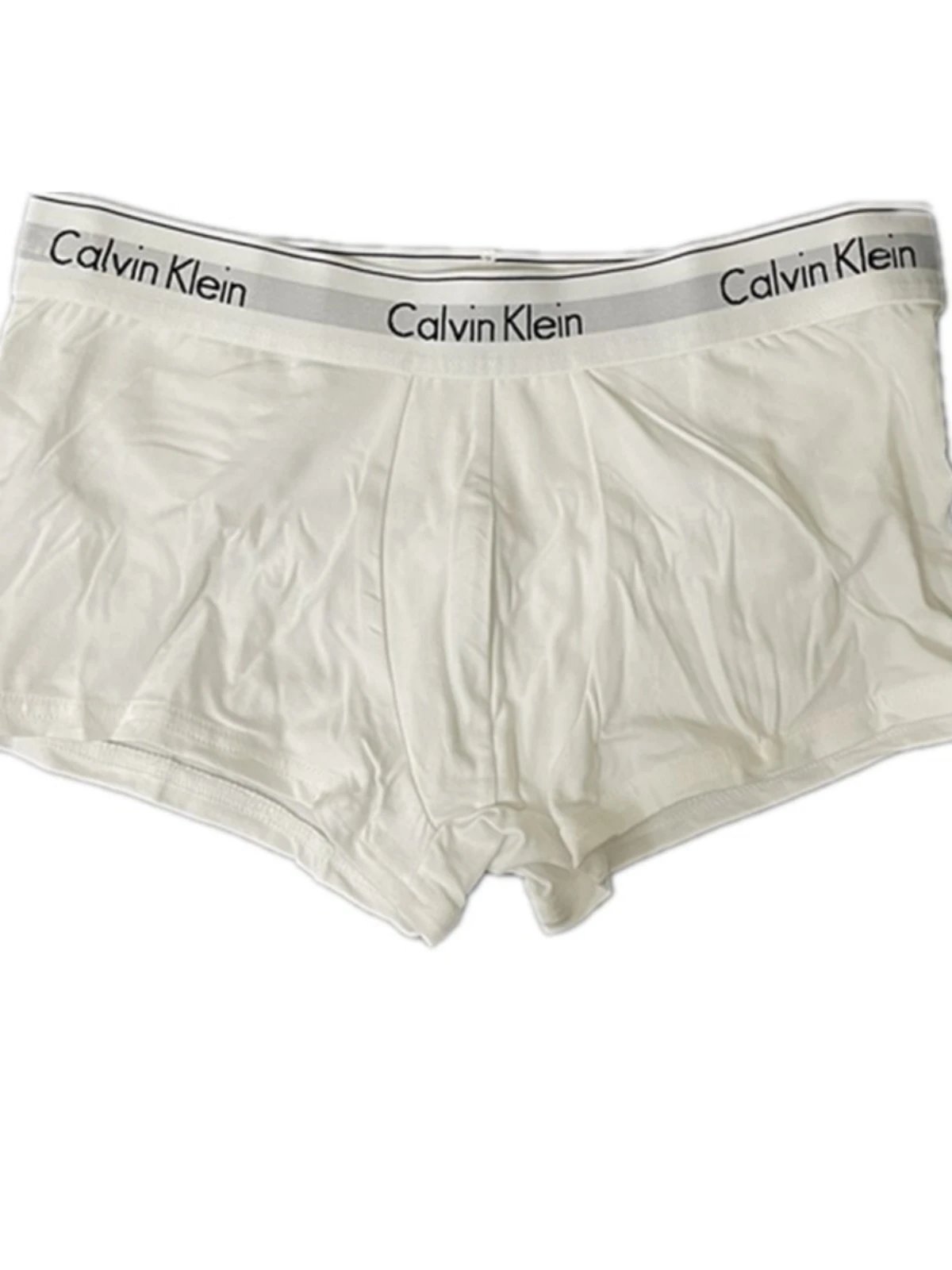 Calvin Klein Modern Cotton Stretch White Low Rise Trunks