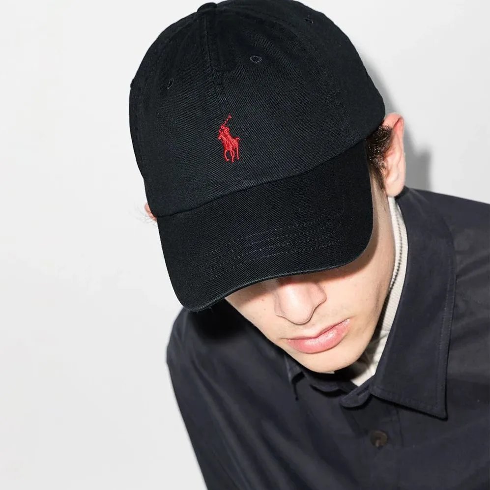 Polo Ralph Lauren Classic Fit Washed Cotton Cap Navy White Black Gray Beige Embroidered Pony Dad Hat