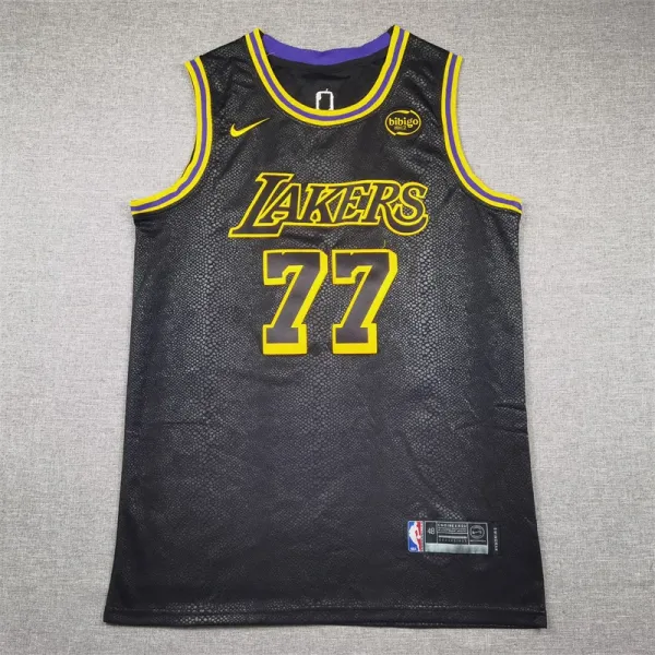 Nike x Los Angeles Lakers City Edition Jersey Black Snake Print Vest-Top - 1