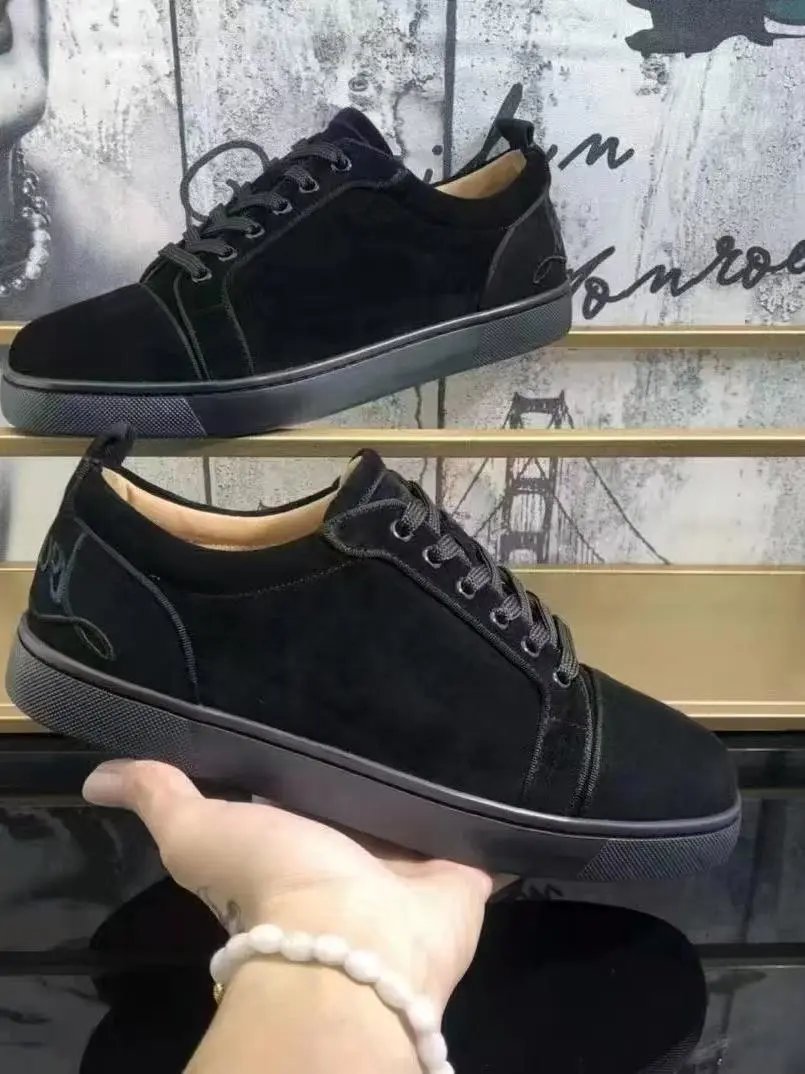 Christian Louboutin Embroidered Lace-Up Casual Sneaker photo 4