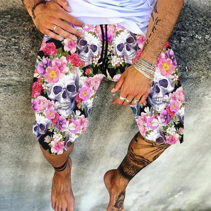 Unisex Skull Floral 