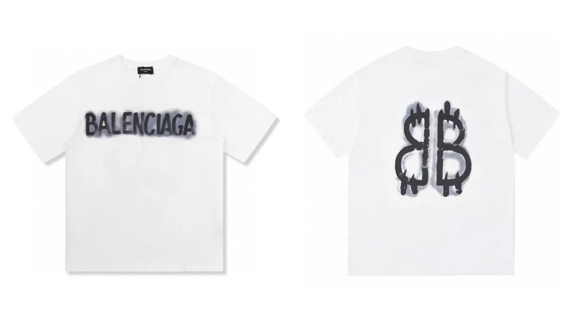Balenciaga White T-S