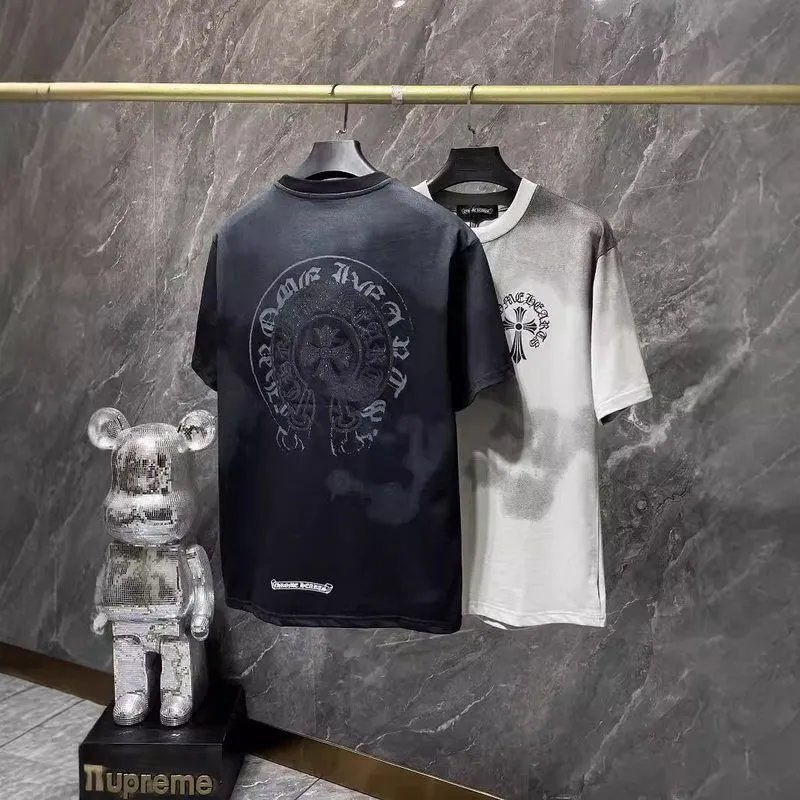 Chrome Hearts Black Graphic Print Streetwear T-Shirt