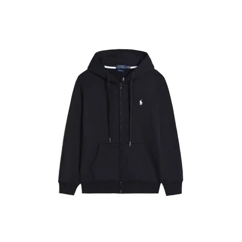 Polo Ralph Lauren Black Classic Zip-Up Hoodie