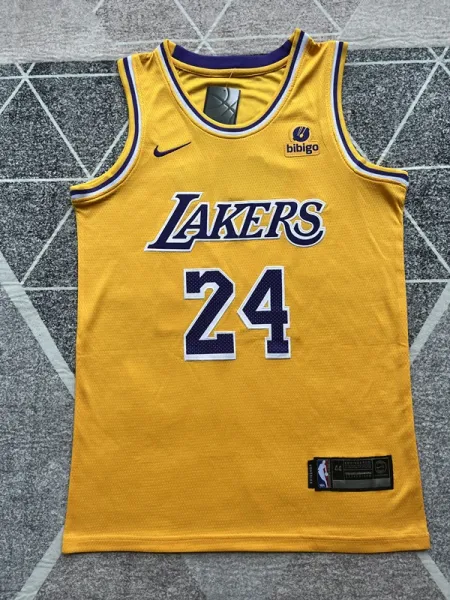 Nike NBA Los Angeles Lakers #24 Yellow Authentic Jersey - 1