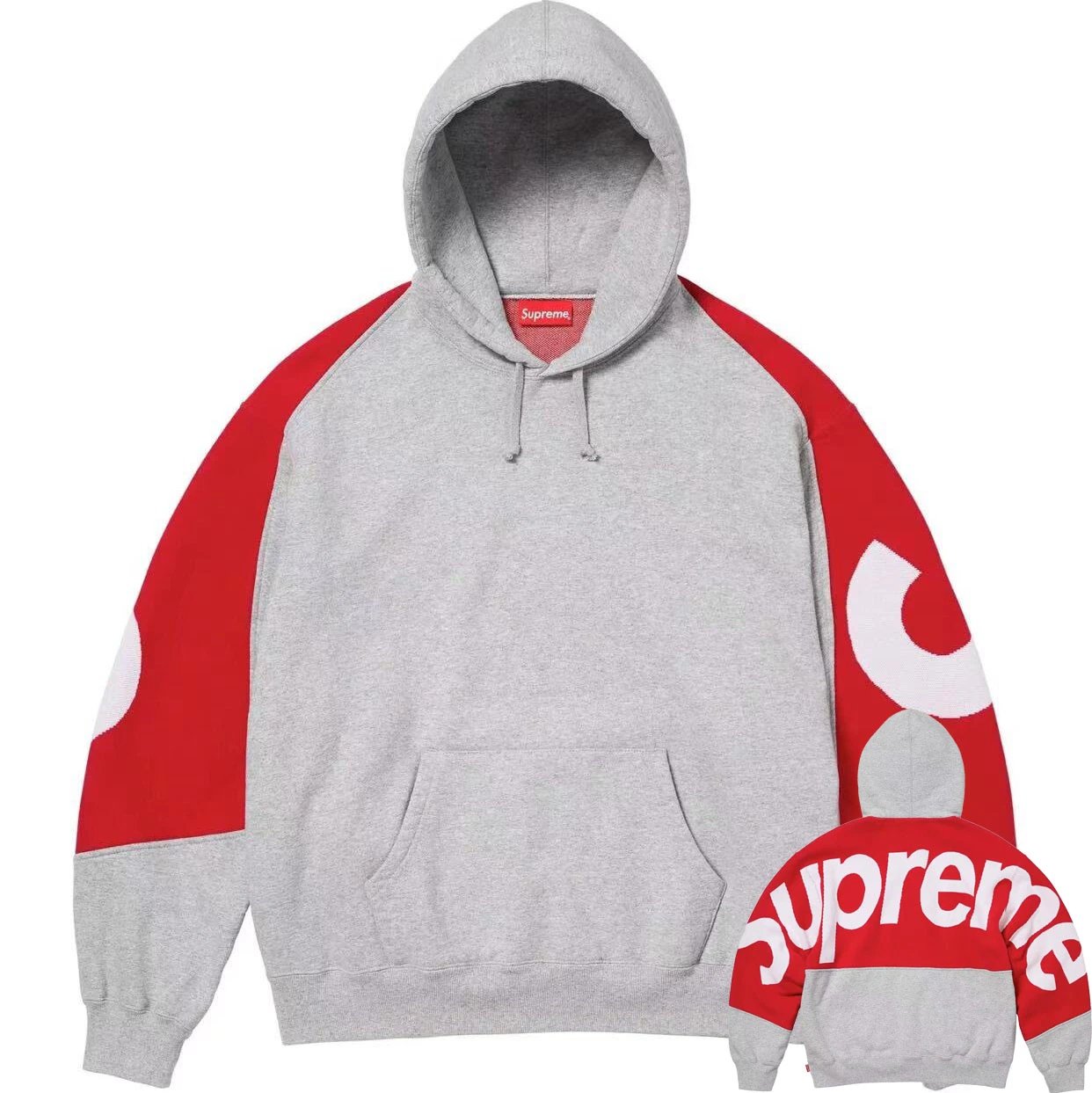 Supreme Gray and Red