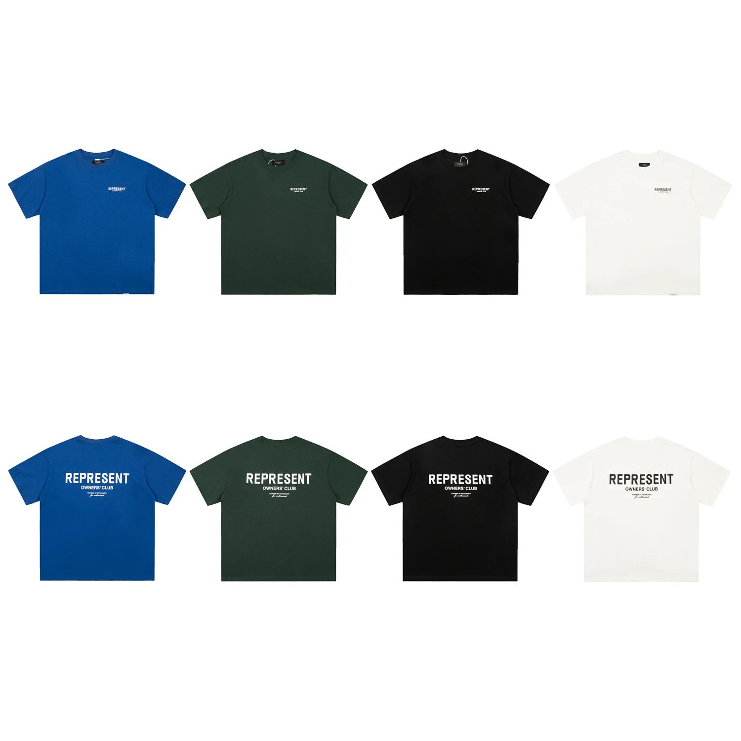 Represent Owners' Club Blue Green Black White Graphic Tee
