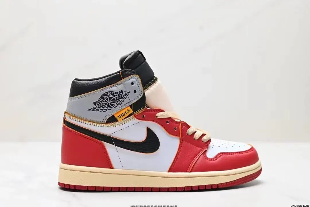 Air Jordan 1 Red White Sneakers