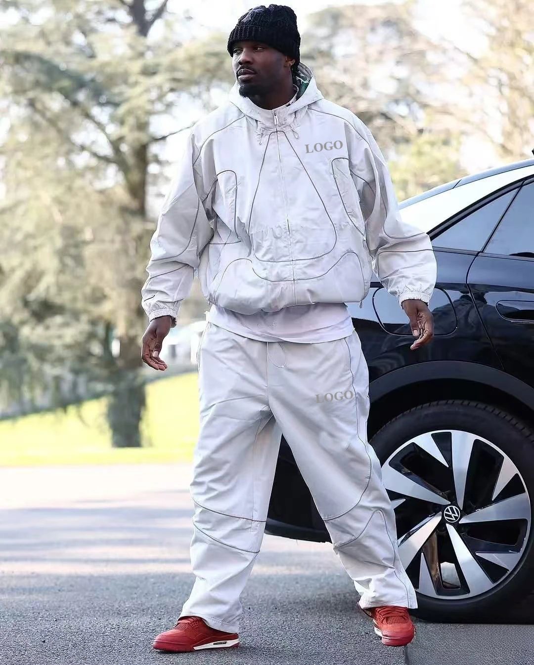 Logo Air Jordan White Jacket