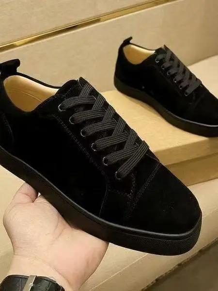 Black Suede Low Top 