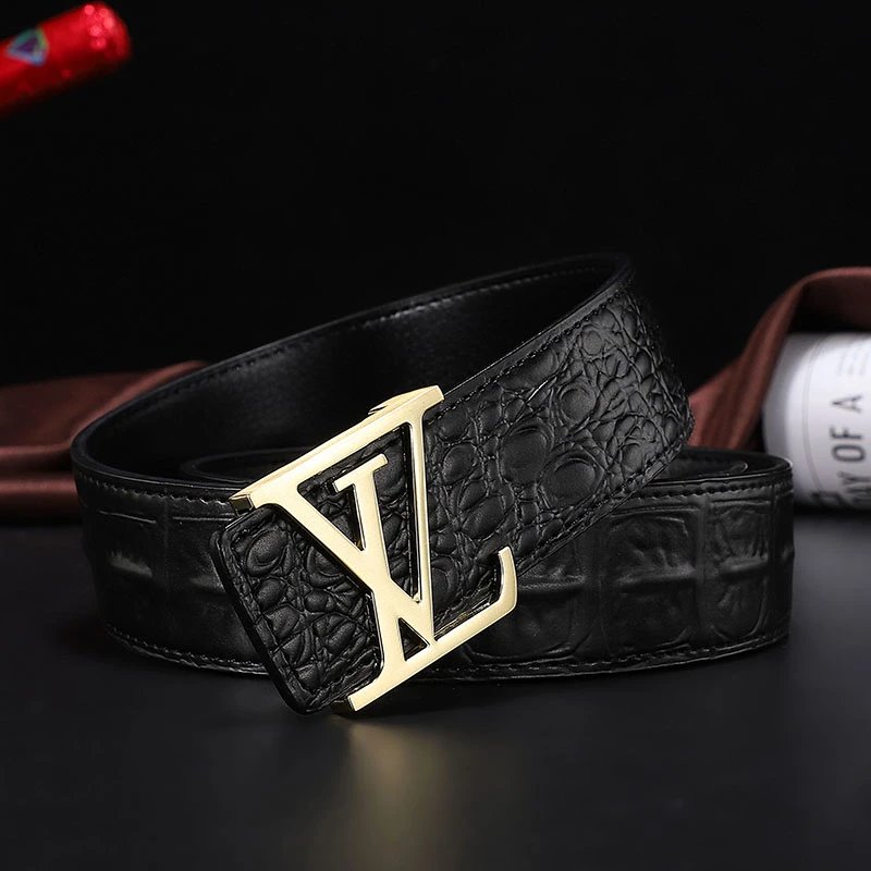 Men's Genuine Leather Business Belt photo 2