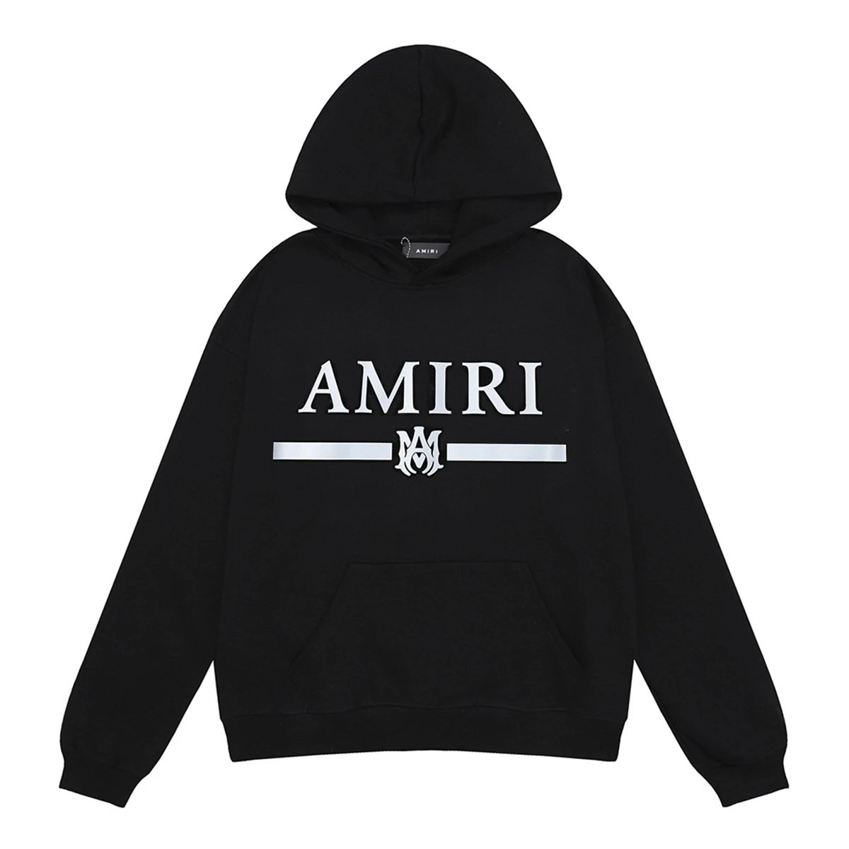 Amiri Black Logo Hoo