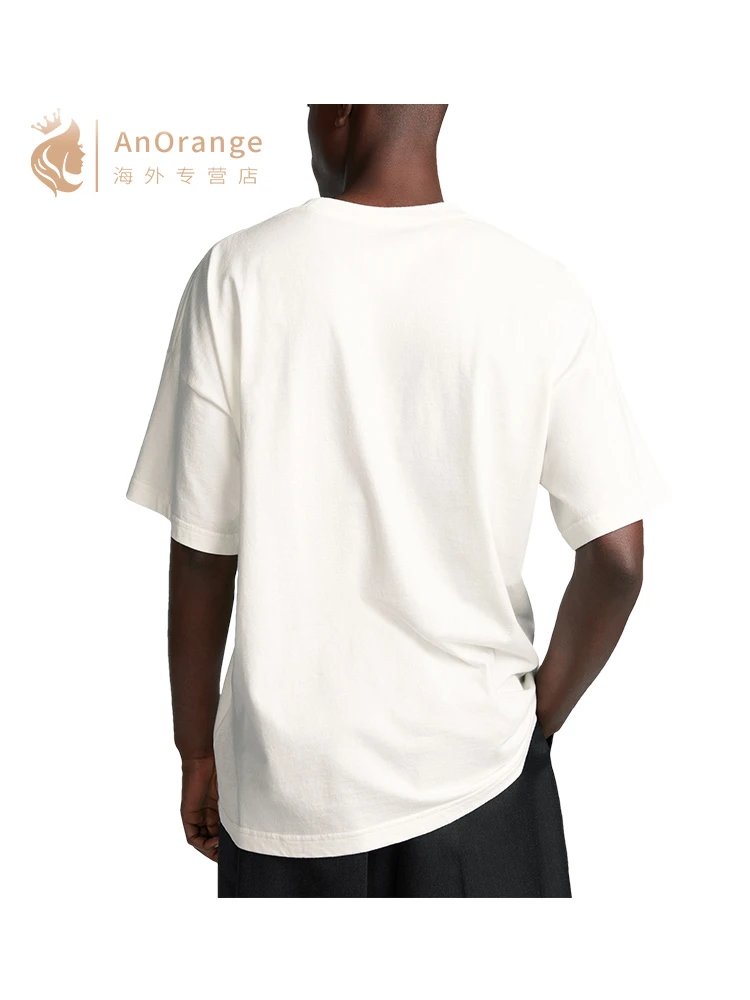 AnOrange Botanical Print Off White Oversized T-Shirt