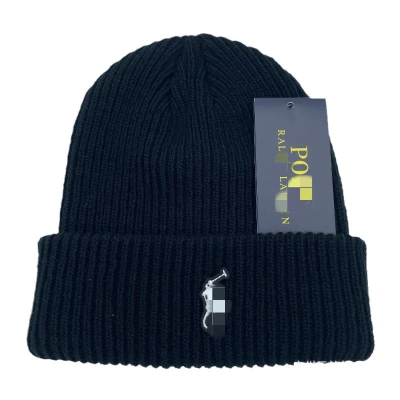 Polo Ralph Lauren Multicolor Ribbed Knit Beanie Hat