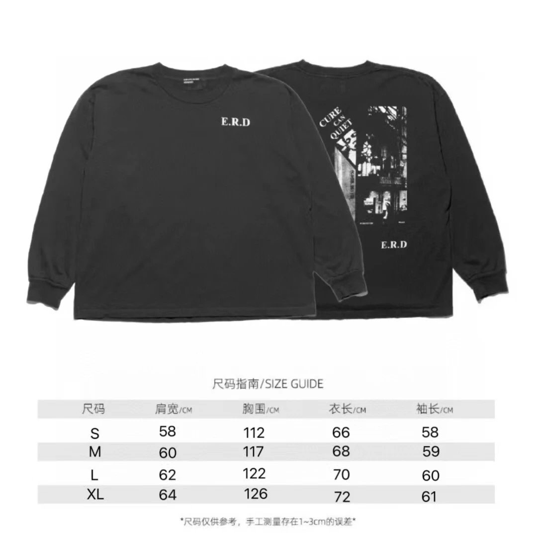 E.R.D Black Long Sle