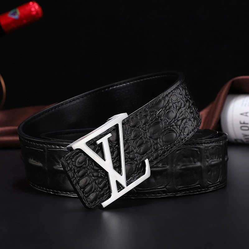 Men's Genuine Leather Business Belt photo 3