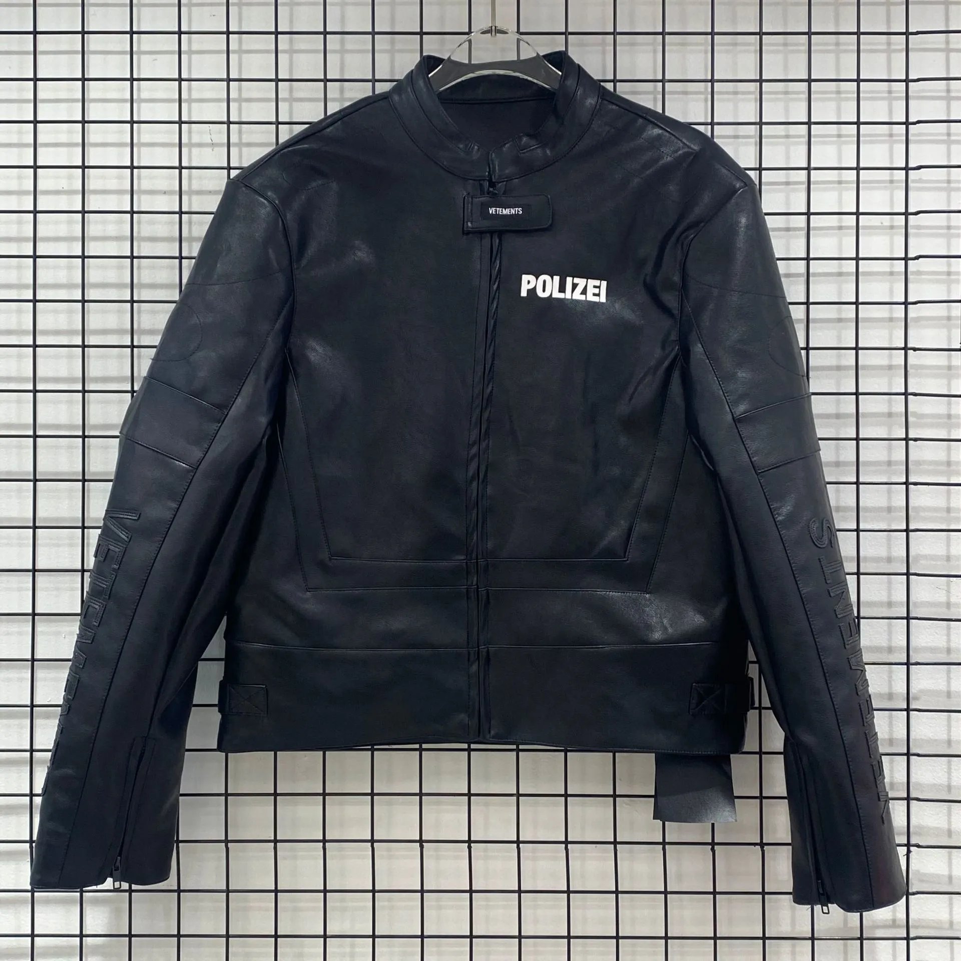 Design Polizei Leather Jacket Black - 5