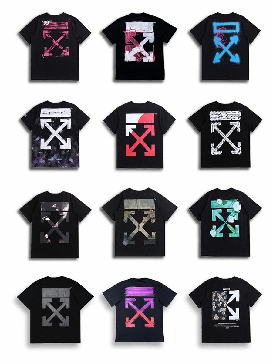 Off-White Arrow Print Black Graphic T-Shirt Collection
