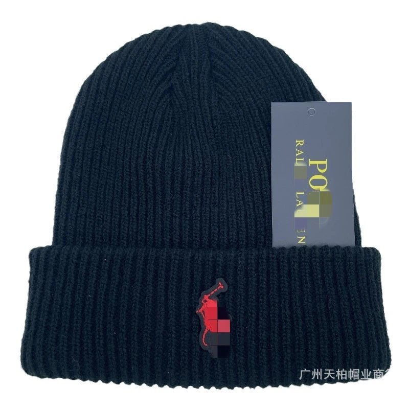Polo Ralph Lauren Multicolor Ribbed Knit Beanie Hat