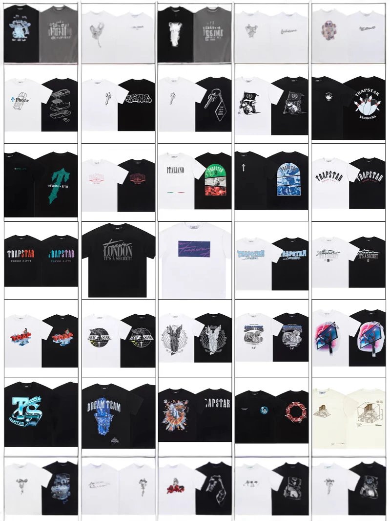 Trapstar Graphic Print White Black Streetwear T-Shirt