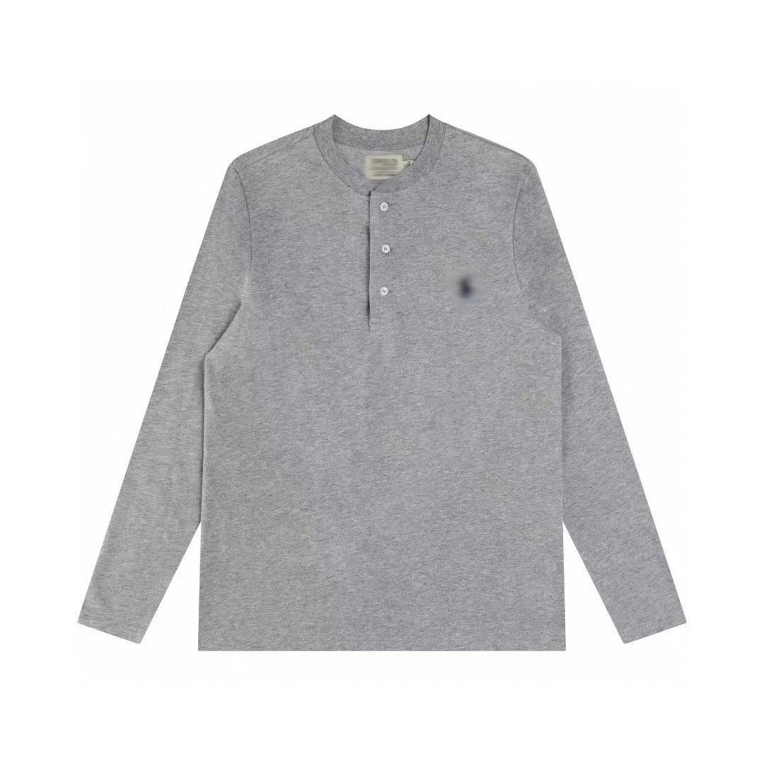 Polo Ralph Lauren White Classic Henley Long Sleeve Shirt