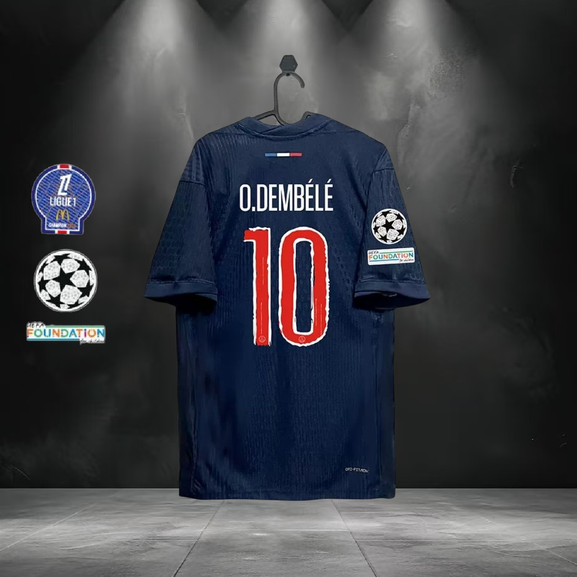 Paris jersey home away four away Dembele Li Gangren Mbappe Neymar football uniform