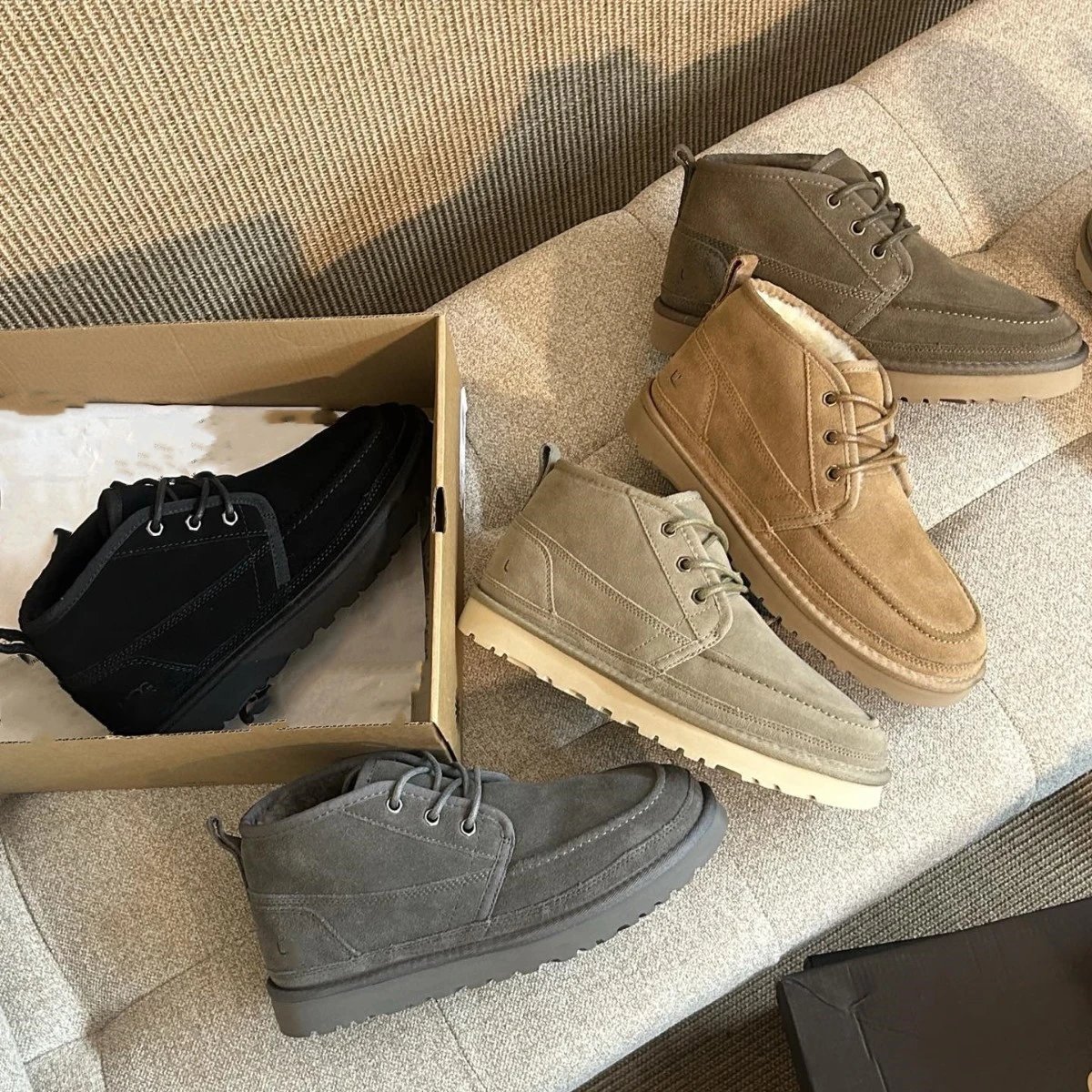 UGG Classic Mini II Black Suede Boots Snow Boots - 2