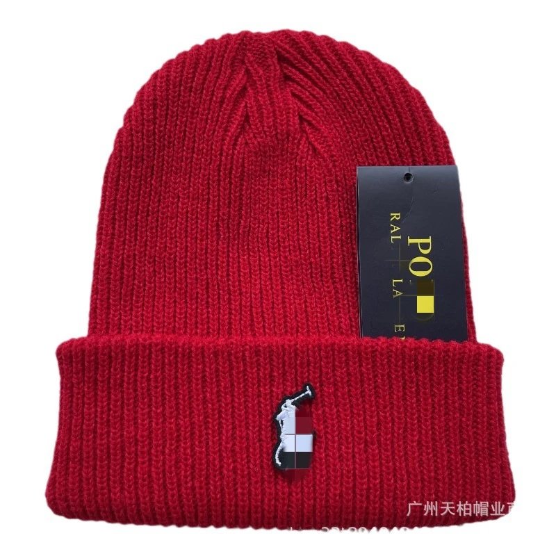 Polo Ralph Lauren Multicolor Ribbed Knit Beanie Hat