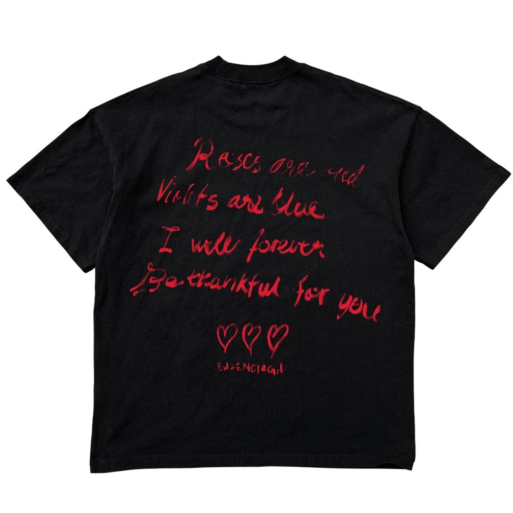 Balenciaga Roses T-S
