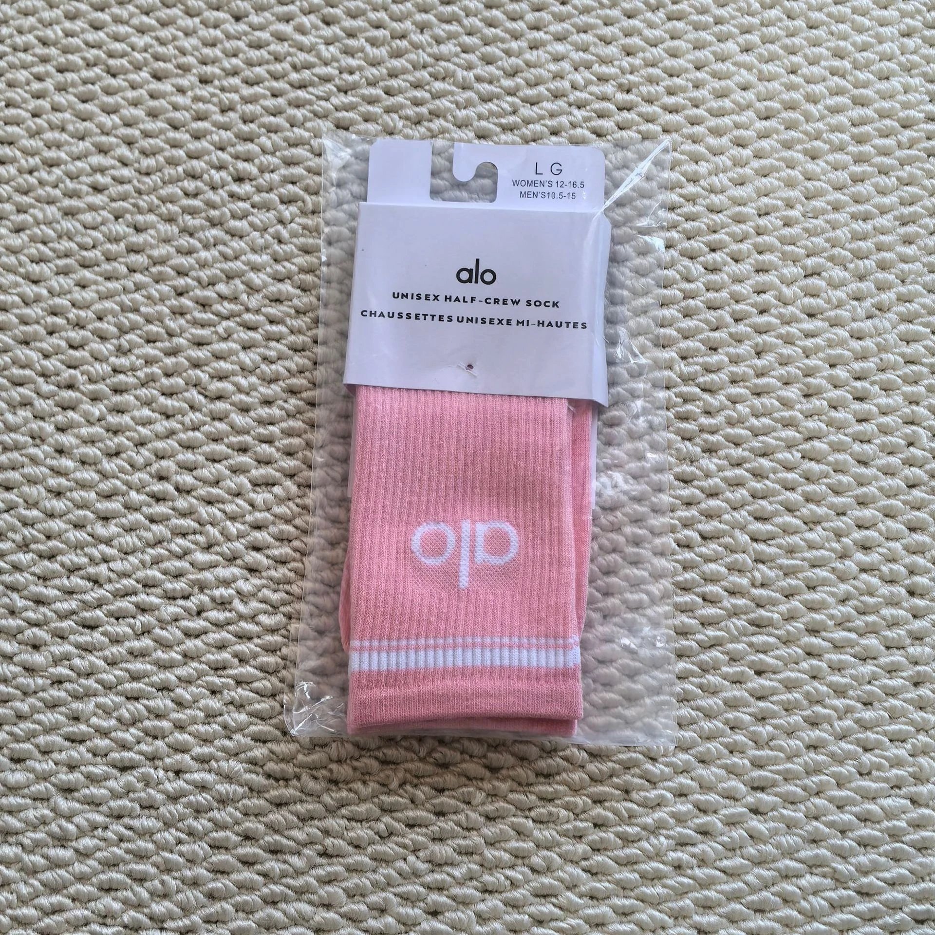 Alo Pink Unisex Half