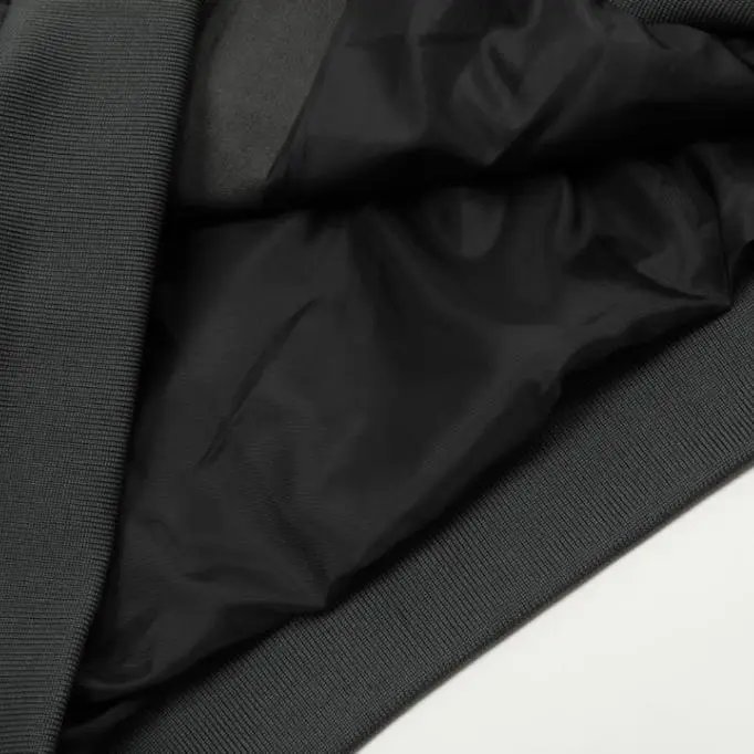 Suede Zip-Up Jacket Dark Gray Utility Style