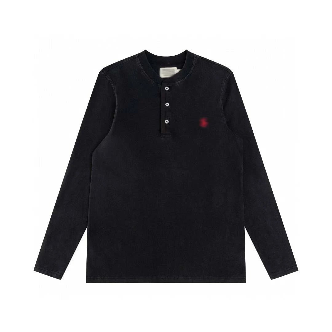 Polo Ralph Lauren White Classic Henley Long Sleeve Shirt