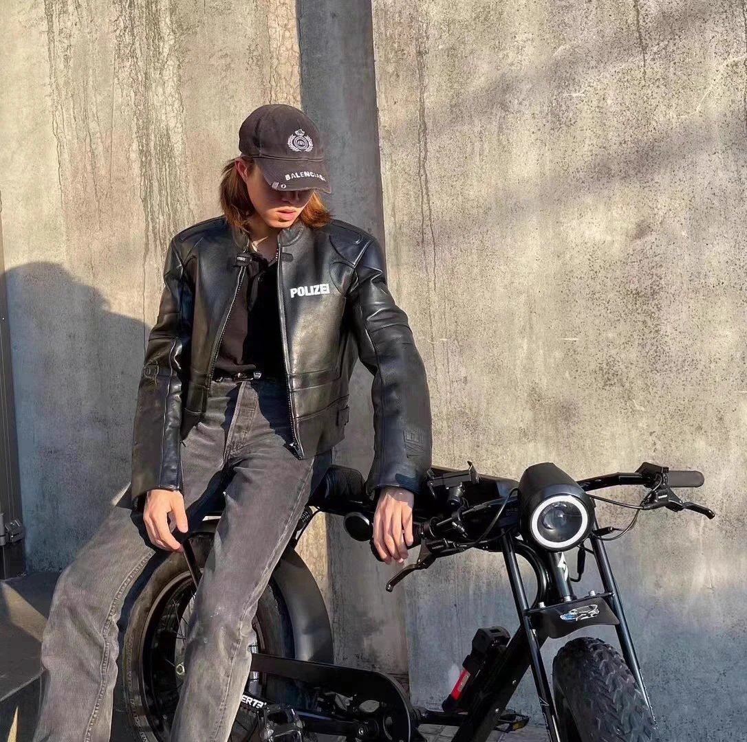 Design Polizei Leather Jacket Black - 3