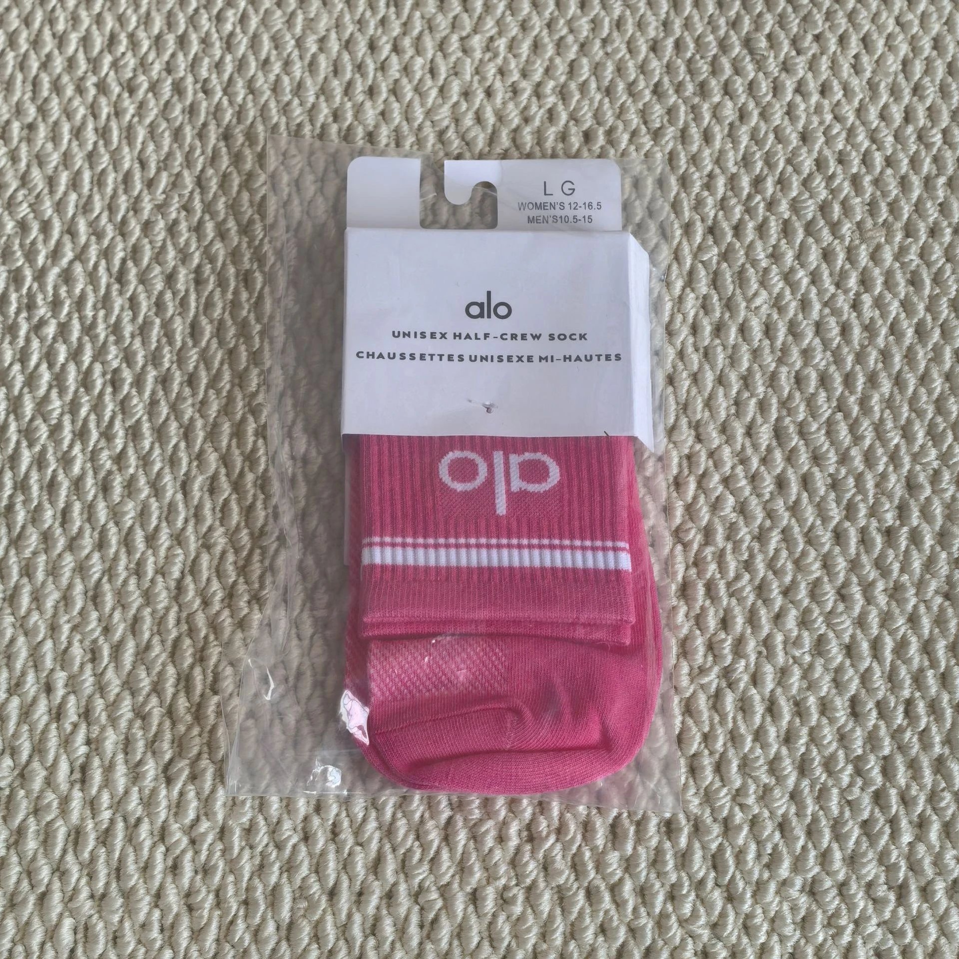 Alo Unisex Pink Half