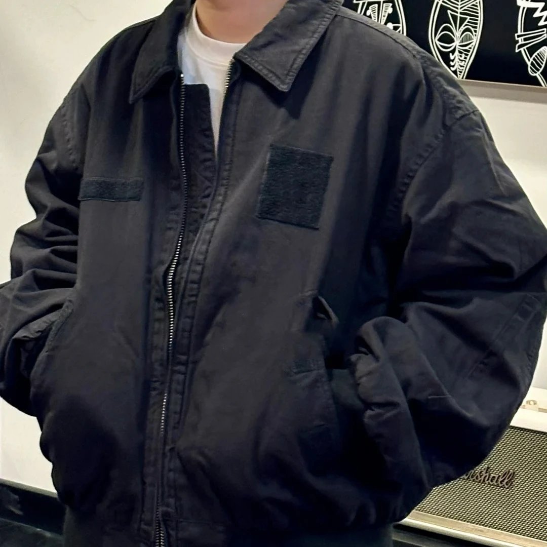Olive Green Utility Jacket Military Style